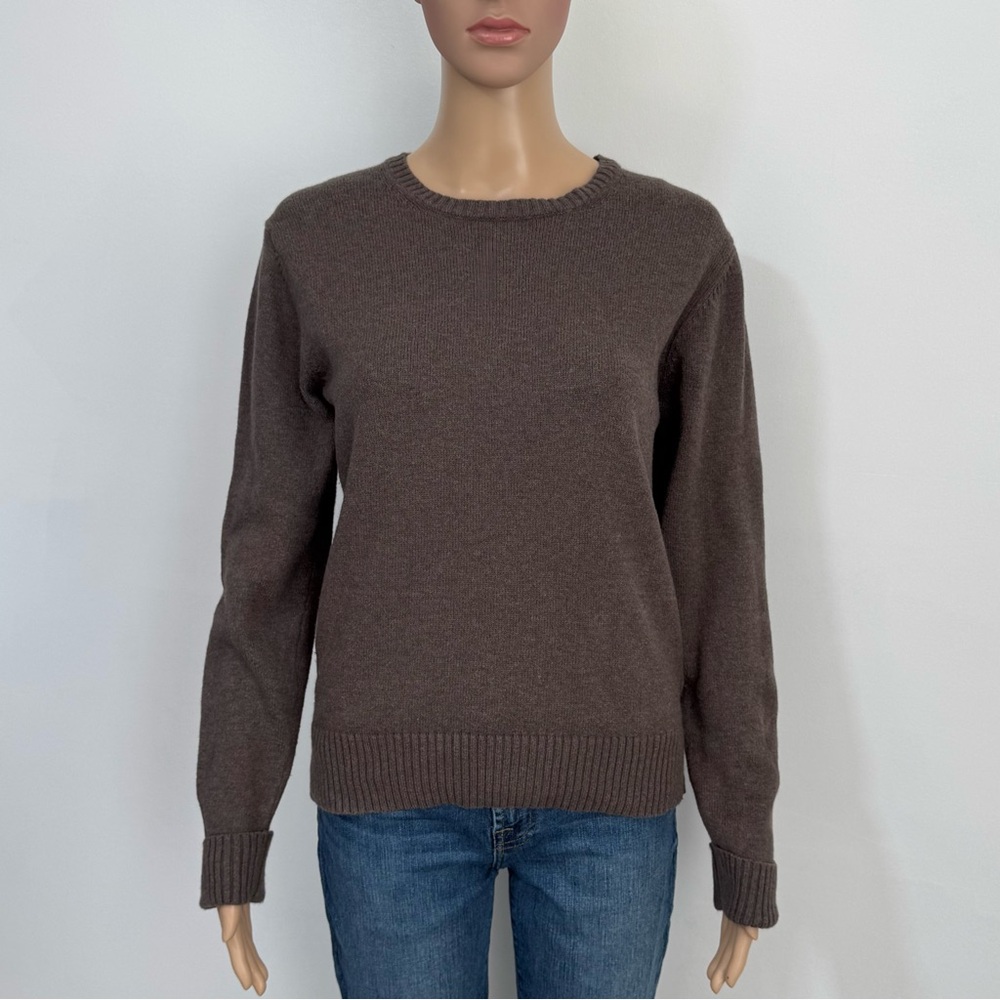 Eddie Bauer Cotton Angora Rabbit Blend Crewneck Sweater Vintage Y2K Size M